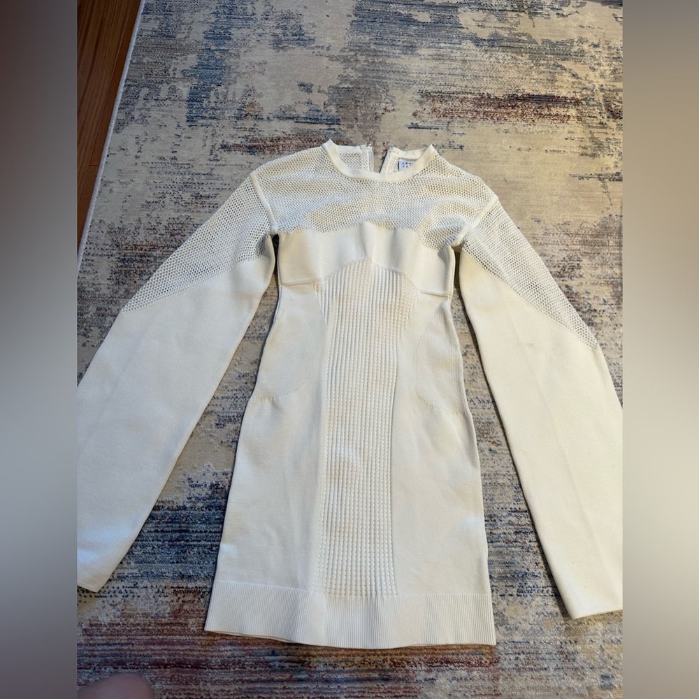 Hervé Léger Icon Dress SIZE small white
